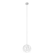 Lampy sufitowe - Biała industrialna lampa wisząca ze stali - A189-Hoxa - miniaturka - grafika 1
