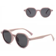 Okulary przeciwsłoneczne - Dziecięce 5-8 lat gumowe okulary przeciwsłoneczne polaryzacyjne POL-JR-58D fioletowe - miniaturka - grafika 1