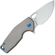 Noże - Fox-Knives FOX/VOX SURU DLA LEWORĘCZNYCH SKŁADANY NÓŻ STAL NIERDZEWNA M390 SATYNOWE OSTRZE-TYTAN SAN - miniaturka - grafika 1