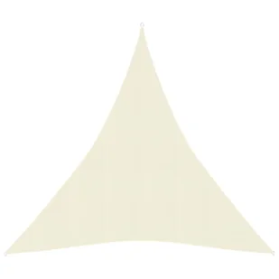 VidaXL Żagiel przeciwsłoneczny, 160 g/m, kremowy, 4x5x5 m, HDPE 311206 VidaXL - Parasole ogrodowe - miniaturka - grafika 7