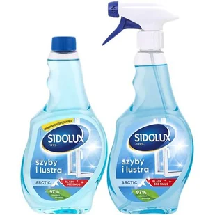 LAKMA Płyn do mycia szyb Sidolux Crystal Arctic 500 ml + zapas 500 ml - Płyny do mycia szyb - miniaturka - grafika 1