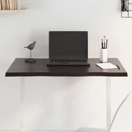 Pozostałe meble ogrodowe - vidaXL vidaXL Blat stołu, ciemnobrązowy 80x60x2 cm, dąb z naturalną krawędzią - miniaturka - grafika 1