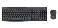 Zestawy myszka + klawiatura - Logitech 920-012066 klawiatura Dołączona myszka Biuro RF Wireless + Bluetooth AZERTY Francuski Grafitowy 920-012066 - miniaturka - grafika 1