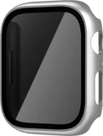 Akcesoria do smartwatchy - INF Etui zapewniające prywatność z ochroną ekranu ze szkła hartowanego do Apple Watch 9 Srebro 49 mm - miniaturka - grafika 1