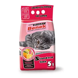 SUPER BENEK Cytrusowa świeżość - Żwirek dla kotów - miniaturka - grafika 1