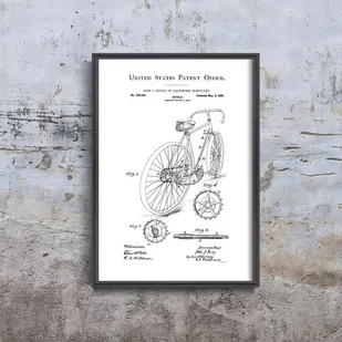 Plakat retro Rower Hentz USA - Plakaty - miniaturka - grafika 1