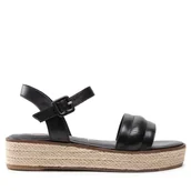 Espadryle damskie - Espadryle Tamaris 1-28250-28 Czarny - miniaturka - grafika 1