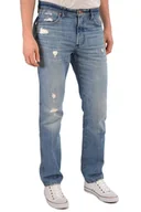 Spodnie męskie - WRANGLER GREENSBORO 803 REGULAR STRAIGHT FADED BLUE JEANSY MĘSKIE - miniaturka - grafika 1