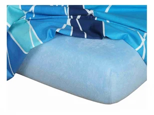 Dadka Prześcieradło frotte jasnoniebieskie 90x200x20 cm - Prześcieradła - miniaturka - grafika 1