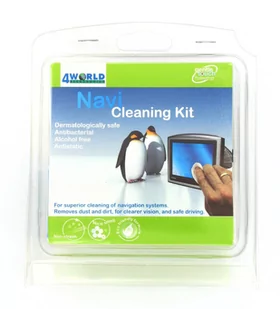 4World Cleaning Kit Zestaw czyszczący do nawigacji GPS oraz PDA 4834 - Środki czyszczące do komputerów - miniaturka - grafika 1