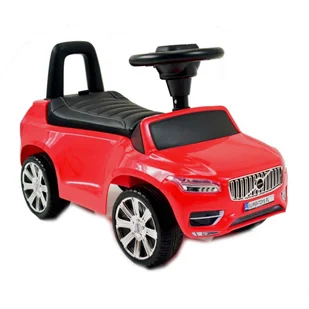 Import SUPER-TOYS JEŹDZIK ODPYCHACZ ORYGINALNE VOLVO XC 90 MIĘKKIE KOŁA MIĘKKIE SIEDZENIE DŹWIĘKI/DKP02-BASIC DK-P02 BASIC-CZERWONY - Pojazdy elektryczne dla dzieci - miniaturka - grafika 1