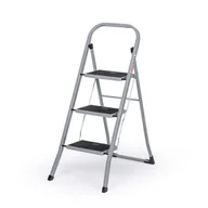 Drabiny - Składane schodki metalowe, 710 mm, 3 schodki - miniaturka - grafika 1