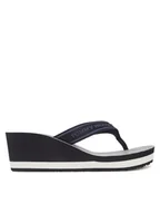 Klapki i japonki damskie - Tommy Hilfiger Japonki Th Stripes Wedge Beach Sandal FW0FW08521 Niebieski - miniaturka - grafika 1
