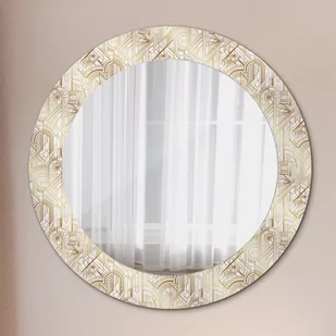Lustro dekoracyjne okrągłe Kompozycja art deco - Lustra - miniaturka - grafika 1