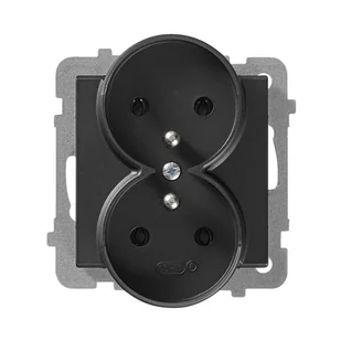 Ospel (ecru) - gniazdo Podwójne GP-2RRZ (+0) do ramki - Gniazdka elektryczne - miniaturka - grafika 5