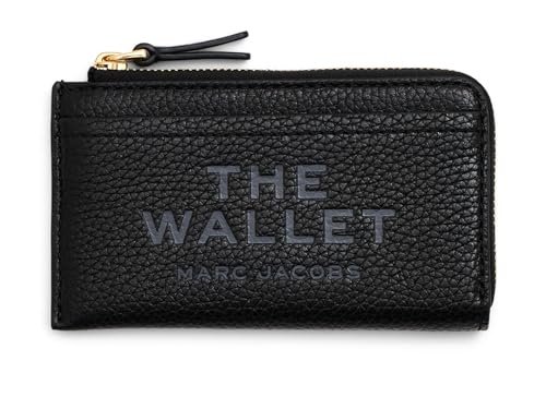 Marc Jacobs Skórzany portfel z zamkiem błyskawicznym, czarny, czarny, jeden rozmiar, Czarny, Jeden rozmiar, Skórzany portfel z zamkiem błyskawicznym