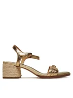Espadryle damskie - MICHAEL Michael Kors Espadryle Mandy 40R5MAMS1M Złoty - miniaturka - grafika 1