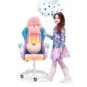 Fotele gamingowe - Fotel Gamingowy Hell'S Chair Rainbow Colorful Kids - miniaturka - grafika 1
