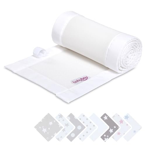 babybay Ochraniacz 3D z siateczki mesh pasuje do modelu Maxi, Boxspring, Comfort i Comfort Plus, biały