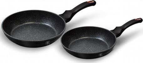 Patelnia Berlinger Haus ZESTAW 2 PATELNI GRANITOWYCH 22/26cm BERLINGER HAUS BLACK ROSE BH-1644NF BH-1644NF - BH-1644NF