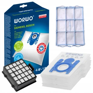 Filtr Hepa Filtr Silnika 12x Worki Do Bosch GL-30 - Worki do odkurzaczy - miniaturka - grafika 1