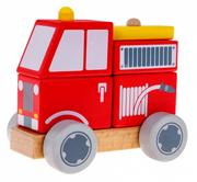 Samochody i pojazdy dla dzieci - Drewniane Autko Straż - miniaturka - grafika 1