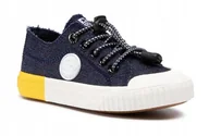 Buty dla dziewczynek - Trampki dziecięce granatowe BIG STAR DD374001 R. 34 - miniaturka - grafika 1