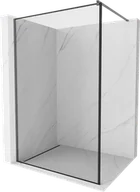 Ścianki i drzwi prysznicowe - Mexen Kioto ścianka prysznicowa Walk-in 160 x 200 cm, czarny wzór 8 mm, gun metal - 800-160-101-95-70 - miniaturka - grafika 1