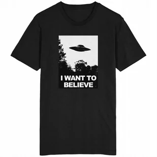 I Want To Believe Koszulka UFO NOL Kosmici Mars - Koszulki męskie - miniaturka - grafika 1