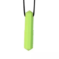 Grzechotki dla dzieci - Gryzak Logopedyczny Terapeutyczny Diamencik Zielony Limonkowy - miniaturka - grafika 1