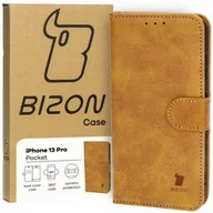 Etui i futerały do telefonów - Bizon Etui Case Pocket do Apple iPhone 13 Pro, brązowe - miniaturka - grafika 1