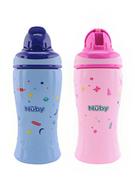 Butelki dla niemowląt - Nuby Butelka ze słomką (produkt niespodzianka) - 360 ml - miniaturka - grafika 1