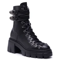 Botki damskie - Altercore Botki Chloe II Vegan Black - miniaturka - grafika 1