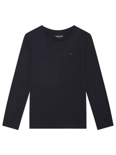 Tommy Hilfiger Bluzka KB0KB04141 D Granatowy Long Sleeve - Bluzki damskie - miniaturka - grafika 1