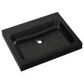 Umywalki - Umywalka MILET Granitowa gold black 49 x 61 x 9 cm - miniaturka - grafika 1