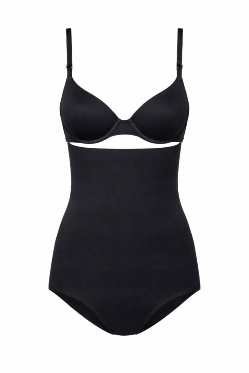 WOMEN'SECRET CZARNE WYSZCZUPLAJĄCE MAJTKI MAXI BEZSZWOWE M I3A