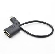 Kable USB - TB Kabel OTG 15cm czarny W-3122 - miniaturka - grafika 1