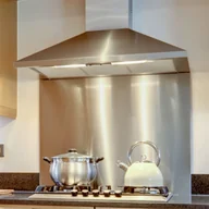 Przybory do gotowania - Mac Lean Panel ochronny za kuchenkę, 90x70 cm, stal nierdzewna - miniaturka - grafika 1