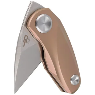 Nóż składany Bestech Tulip Frame Lock Pink Titanium, Stonewash / Satin M390 by Ostap Hel (BT1913D) - Noże - miniaturka - grafika 4