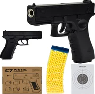 Zabawki militarne - Skleplolki Pistolet Na Kulki Glock ASG + 800 kulek - miniaturka - grafika 1