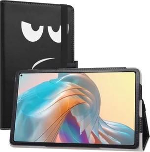 ETUI TABLET CHUWI HIPAD PRO 10.8" ECOSKÓRA CZARNY ZE WZOREM Z PODSTAWKĄ - Etui do tabletów - miniaturka - grafika 1