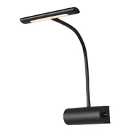 Lampy ścienne - Kinkiet ścienny Curtis czarny LED 4W 3000K 400lm wym: 35 x 18 x 18 cm metal IP20 Trio - miniaturka - grafika 1
