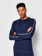 Bluzy męskie - Tommy Hilfiger Bluza Track UM0UM00705 Granatowy Regular Fit L, M, S, XL - miniaturka - grafika 1