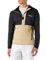 Bluzy męskie - adidas Męska bluza Txflooce Hd J, Czarny/beżowy odcień, M - miniaturka - grafika 1