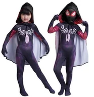 Dodatki do strojów karnawałowych - Strój Przebranie Gwen Stacy Spider Venom Peleryna 122/128 - miniaturka - grafika 1