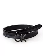 Paski - Calvin Klein Damski pasek RE-Lock Mix 20 mm, Ck Black, 85, Ck czarny - miniaturka - grafika 1