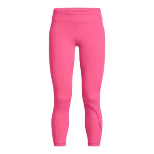 Dziewczęce legginsy treningowe Under Armour G Motion Branded Ankle Leg - różowe - Legginsy - miniaturka - grafika 1