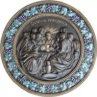 Ikony i obrazy sakralne - Ostatnia Wieczerza - obraz drewno dębowe - miniaturka - grafika 1