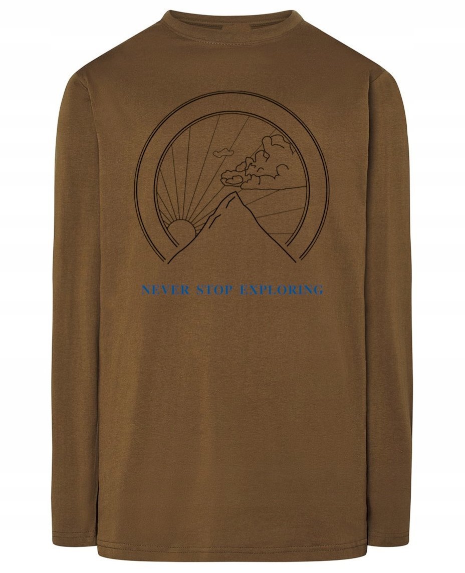 Longsleeve męski nadruk GÓRY PRZYGODA r.M