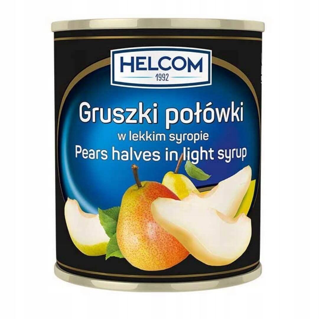GRUSZKI W LEKKIM SYROPIE POŁÓWKI HELCOM 3100ML